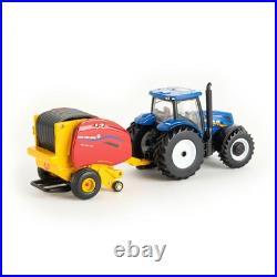 1/64 New Holland Dairy Barn Set with T6.164 Tractor & Roll-Belt 560 Baler 13982 1/64 New Holland Dairy Barn Set with T6.164 Tractor & Roll-Belt 560 Baler 13982