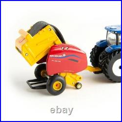 1/64 New Holland Dairy Barn Set with T6.164 Tractor & Roll-Belt 560 Baler 13982