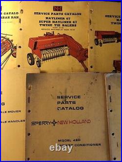 10 Original New Holland Service Parts Catalog Manuals OEM Round Baler Rake 7