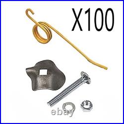 100 Hay Rake Teeth 64562 Hold Down Clips 792493K Fits New Holland 258 256 57 56