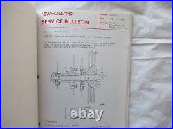 1986 Sperry New Holland Service Bulletins Balers Combines Loaders Bale Wagons