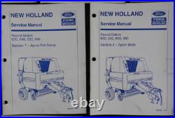 1992-1995 Genuine NEW HOLLAND 630 640 650 660 Round Baler Service Manual Set VG+