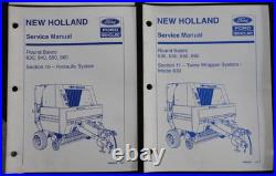 1992-1995 Genuine NEW HOLLAND 630 640 650 660 Round Baler Service Manual Set VG+