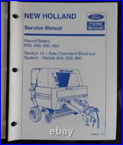 1992-1995 Genuine NEW HOLLAND 630 640 650 660 Round Baler Service Manual Set VG+