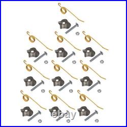 30 Pack Hay Rake Teeth & Hold Down Clips Fits New Holland 258 256 57 56 55 64562