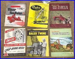 (6) Vintage Farming Equipment Catalogs New Holland Baler Massey Harris Baler
