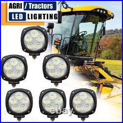 6 X LED Upper Cab Light Kit For New Holland Windrowers HW305, HW305S, HW325, HW345