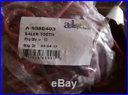 9380403 Krone M&w Round Baler Tooth Lot Of 5