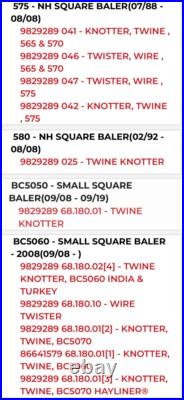 9829288 New Holland / Case LEVER Fits Square Baler Replaced by 86641579