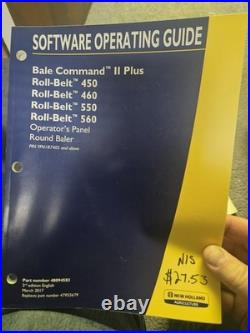 Bale Command II Roll-belt 450 460 550 560 Round Baler Software Operating Guide