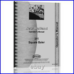 Baler Operator and Tractor Service Manual Fits New Holland 311 (NH-O-311BLR)