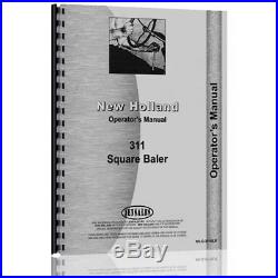 Baler Operator and Tractor Service Manual For New Holland 311 (NH-O-311BLR)