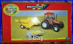 Britains Fiatagri L85 Tractor and New Holland Baler Gift Set 09675 Lovely Set