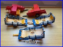 Britains Vintage New Holland Balers & Bale Sledges Very Good Condition