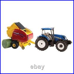 ERTL 1/32 New Holland T6.180 with Roll-Belt 560 Round Baler13966