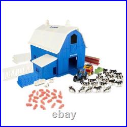 ERTL 1/64 New Holland Dairy Barn Set w animals, T6.164 Tractor, 560 Baler 13982