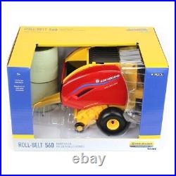 ERTL13986- 1/16 New Holland Roll-Belt 560 Round Baler with Bales ERTL13986- 1/16 New Holland Roll-Belt 560 Round Baler with Bales