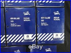Echt New Holland 585 Baler Reparaturhandbuch Set (Komplett, 10 Bücher) Gut