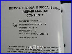 Echt New Holland BB930A BB940A BB950A BB960A Baler Reparaturhandbuch Set