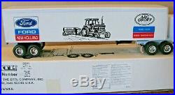 Ertl 164 FORD LTL9000 Semi Truck 7710 Tractor & Baler New Holland ABC Groff 100