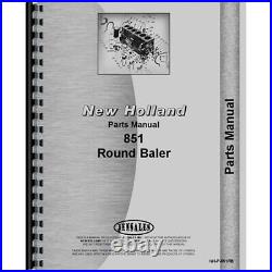 Fits New Holland 851 Baler Parts Manual