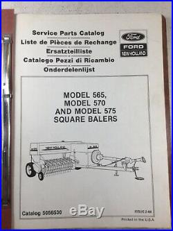 Ford, New Holland 565, 570, 575 Square Balers Parts Manual