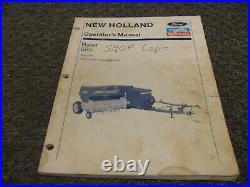 Ford New Holland 565 Baler Owner Operator Manual User Guide