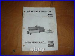Ford New Holland 570 & 575 Balers Assembly Owner Operator Maintenance Manual