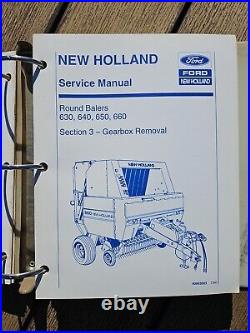 Ford New Holland 630 640 650 660 Round Balers Service Repair Manual 40063014