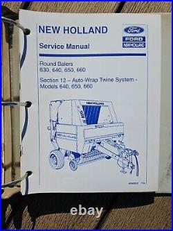 Ford New Holland 630 640 650 660 Round Balers Service Repair Manual 40063014