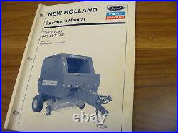 Ford New Holland 640 650 660 Round Baler Owner Operator Maintenance Manual