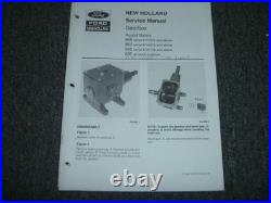 Ford New Holland 848 853 855 630 Round Baler Gearbox Service Repair Manual xz