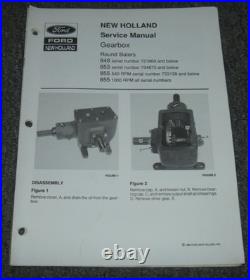 Ford New Holland 855 Round Baler 1000 RPM GEARBOX Service Repair Manual xo