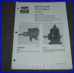 Ford New Holland 855 Round Baler 540 RPM GEARBOX Service Manual SN 733138-Up xo