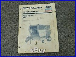 Ford New Holland 855 Round Baler Owner Operator Maintenance Manual