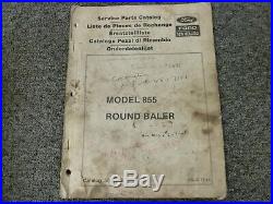 Ford New Holland 855 Round Baler Parts Catalog Manual P/N 5085513