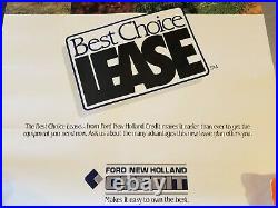 Ford New Holland Baler Backhoe Combine Tractor Dealer Lease 2' X 3' Poster