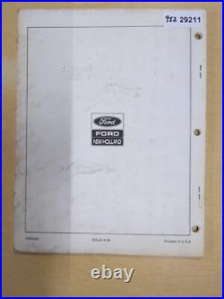 Ford New Holland Model 630 Round Baler Service Parts Catalog 5063020 Issue 4-89