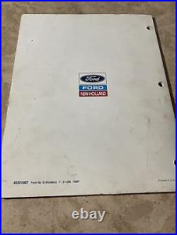 Ford, New Holland Standard & Heavy Duty Baler Knotter Service Manual 1990 Edition