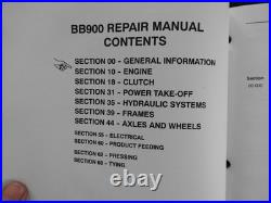 GENUINE NEW HOLLAND BB900 Big Baler Service Repair Manual Engine Clutch PTO Axle