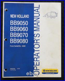 GENUINE NEW HOLLAND BB9050 BB9060 BB9070 BB9080 BIG Baler OPERATORS Manual NICE