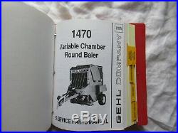 Gehl service parts manual catalog hay baler mower lot over 50 manuals hard cover