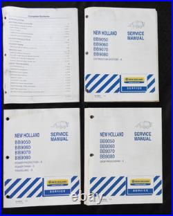 Genuine NEW HOLLAND BB9050 BB9060 BB9070 BB9080 Baler Service Manual Set withbinde
