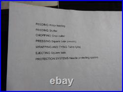 Genuine NEW HOLLAND BB930A BB940A BB050A BB960A Baler Service Manual Set withbinde