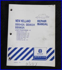 Genuine NEW HOLLAND BB940A BB050A BB960A Baler Service School Training Manual