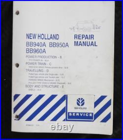 Genuine NEW HOLLAND BB940A BB050A BB960A Baler Service School Training Manual