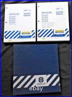 Genuine NEW HOLLAND BC5050 BC5060 BC5070 BC5080 Baler Service Manual Set withbinde