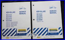 Genuine NEW HOLLAND BC5050 BC5060 BC5070 BC5080 Baler Service Manual Set withbinde