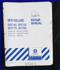 Genuine NEW HOLLAND BR740 BR750 BR770 BR780 Big Roll Baler Service Manual Set