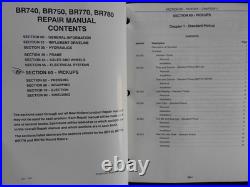 Genuine NEW HOLLAND BR740 BR750 BR770 BR780 Big Roll Baler Service Manual Set